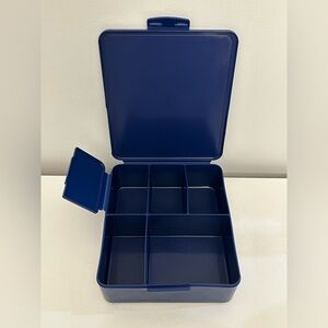 Blue Pottery Barn Plastic Bento Box